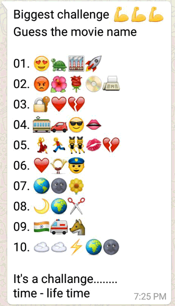 Biggest Challenge Guess The Movie Name | Whatsapp Puzzle