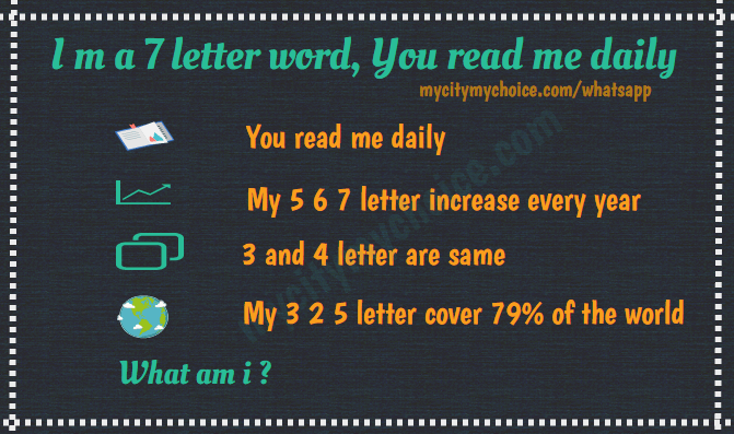 i-m-a-7-letter-word-you-read-me-daily-answer