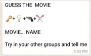 Guess the movie name whatsapp puzzle