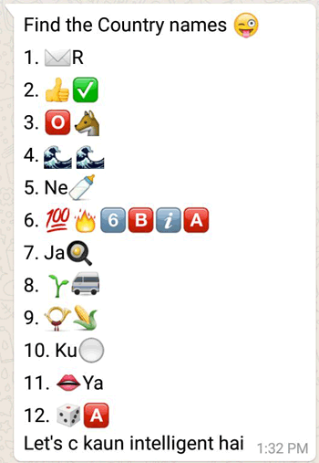 Around The World Emoji Quiz Challenges You To Name 26 Countries Daily Mail Online