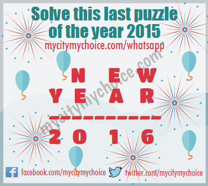 Solve this last puzzle of the year 2015 - Whatsapp Puzzle