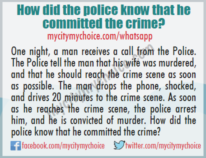 How did the police know that he committed the crime?