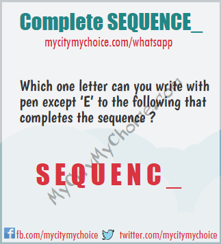 Complete SEQUENCE_ - Whatsapp Puzzle