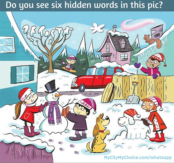 Do you see six hidden words in this pic? - Whatsapp Puzzles