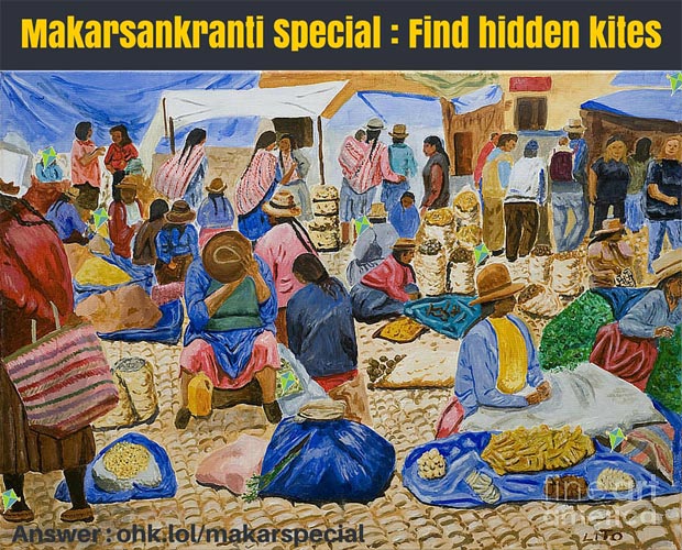 Makarsankranti Special : Find hidden kites - Whatsapp Puzzle