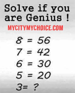 Solve only if you are a genius 