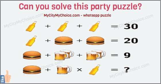 Can you solve this party puzzle?