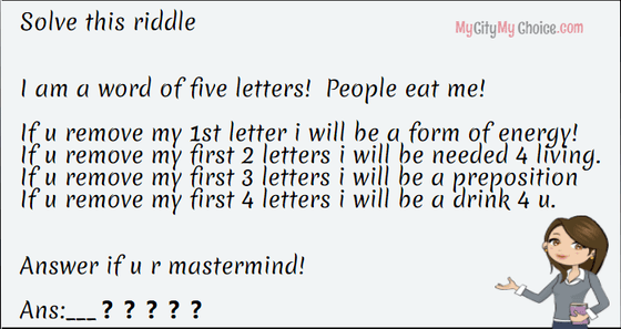Can you solve this riddle