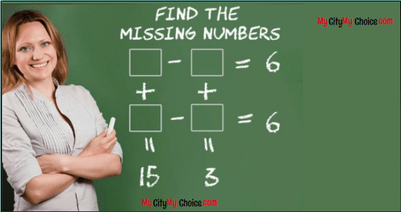 Find the missing numbers puzzle answer