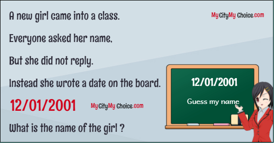 Can you guess girl name from date 12/01/2001?